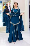 Jf 054 Roman Glass With Real Mirror Work Plazzo Suits